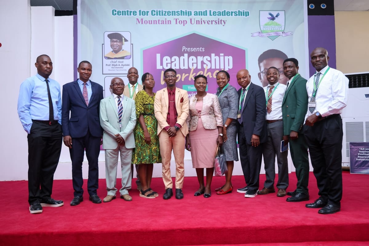 MOUNTAIN TOP UNIVERSITY’S CENTRE FOR CITIZENSHIP AND LEADERSHIP HOLDS MAIDEN WORKSHOP...